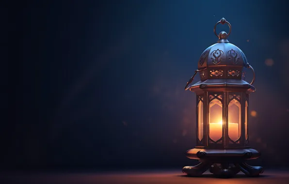 Light, night, the dark background, pattern, candle, Christmas, flashlight, lantern