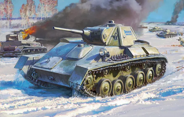 Easy, tank, USSR, Andrei Zhirnov, padded Pz.Kpfw. IV, T-70 Gorky Dynamo