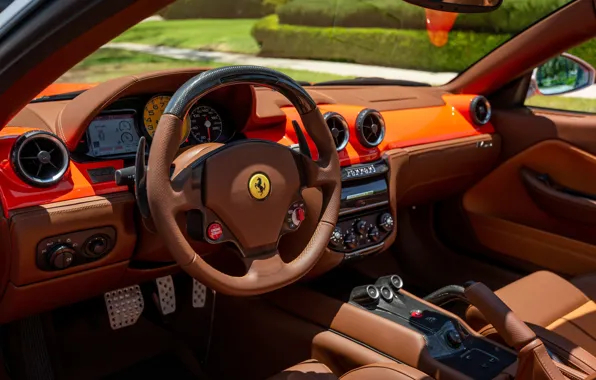 Picture Ferrari, SA Aperta, steering wheel, Ferrari SA Aperta