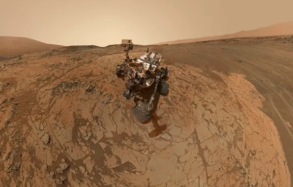Picture robot, Mars, NASA, Curiosity, mount sharp