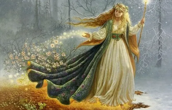 Flowers, Spring, fairy