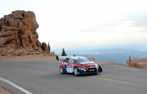 Picture mountains, Ford, Fiesta, Rallycross