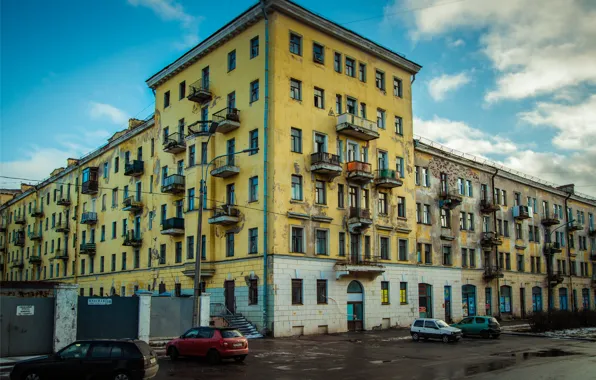 The building, Devastation, Kronstadt