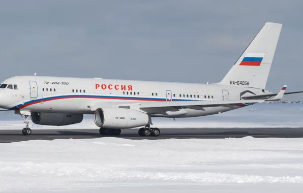 The plane, the airfield, The Russian air force, The Tu-204