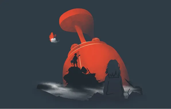 Void, hopelessness, loneliness, mediocrity, guitar, destruction, FLCL, Hariko Haruhara