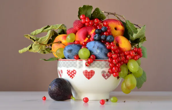 Wallpaper food, bowl, fruit, still life, different, a lot, composition, cuts