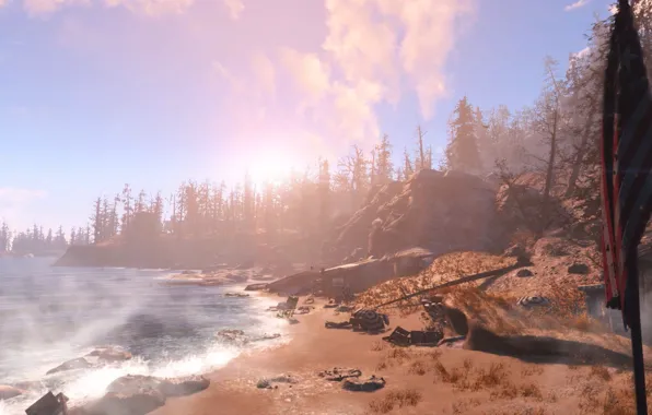 Picture DLC, Supplement, Fallout 4, open world, Far Harbor, post-Apocalypse