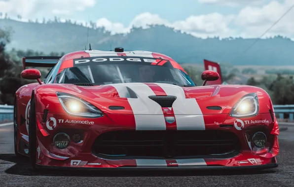 Microsoft, Dodge, Viper, SRT, Forza Horizon 3, game art, by Wallpy