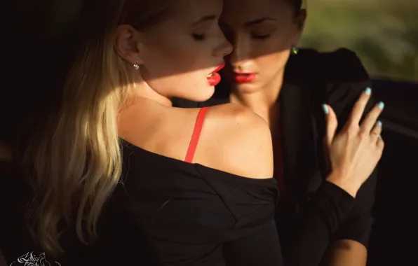 Sexy, lips, car, beauty, the temptation, photographer, face, Ksenia Paterna