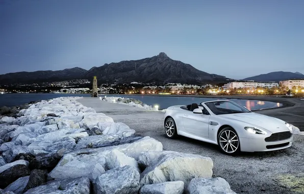 Sea, mountains, the city, Aston Martin