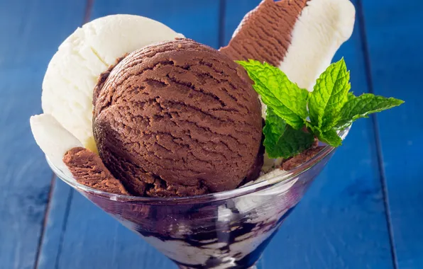 Picture chocolate, ice cream, mint, dessert, chocolate, sweet, dessert, ice cream