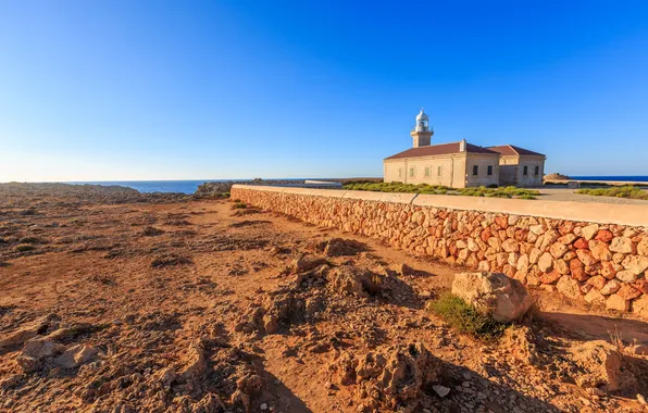 Sea, the sky, lighthouse, home