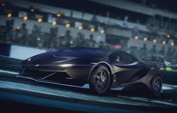 Auto, Lamborghini, Machine, Car, Render, Supercar, Night, Aventador