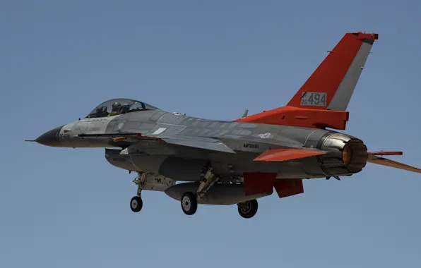 UNITED STATES AIR FORCE, General Dynamics F-16 Fighting Falcon, the fourth generation fighter, American multifunctional …