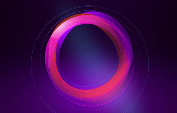 Picture color, circles, Abstraction, Nubia UI