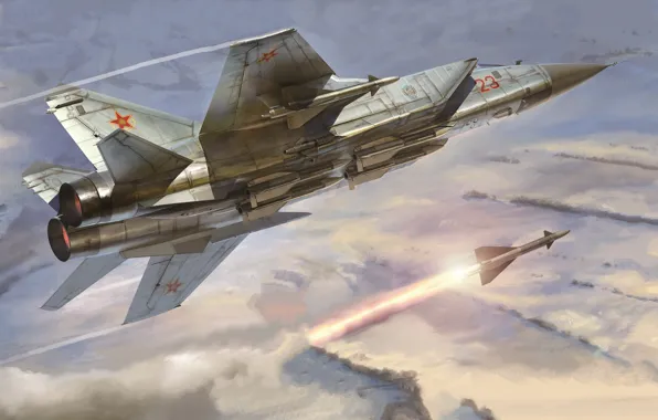 Kazakhstan, fighter-interceptor, The MiG-31B, all-weather fighter, Mikoyan MiG-31B Foxhound