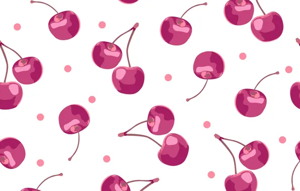 Picture cherry, background, fruit, seamless