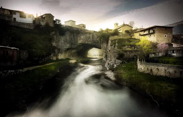 Wallpaper Spain, Castilla, Puentedey, Charming villages images for ...