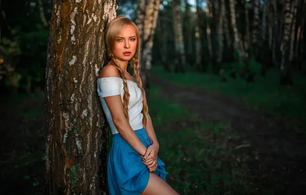 Nature, Legs, Beauty, Side, View, Forest, Russian, Victoria Pichurova