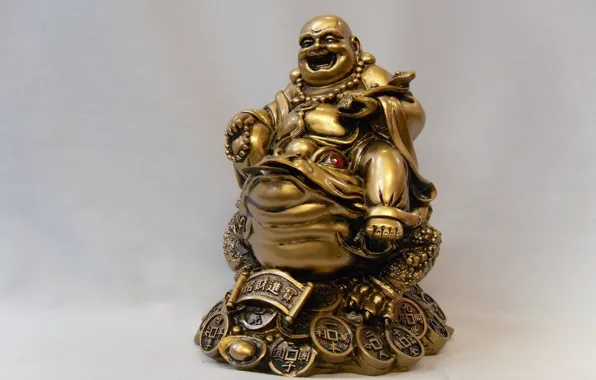 Gold Prosperity Buddha Maitreya Stock Photo - Download Image Now - Buddha,  Laughing, Bodhisattva - iStock