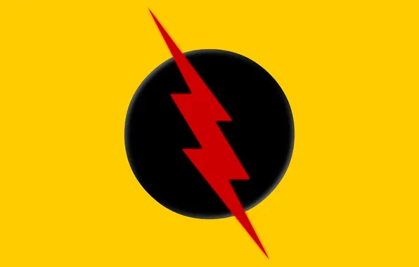 Picture logo, yellow, comics, Reverse Flash