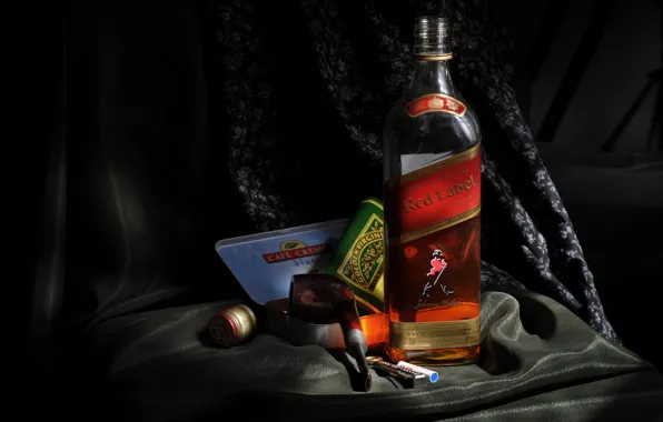 Picture Wallpaper, tube, whiskey, wallpapers, Johnnie Walker, red label, Johnny Walker