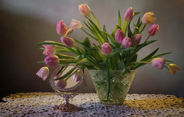 Picture flowers, tulips, still life