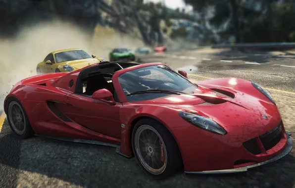Picture race, chase, sports car, need for speed most wanted 2012, Venom GT Spyder