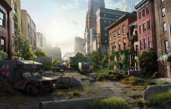 Picture machine, the city, Apocalypse, epidemic, The Last of Us