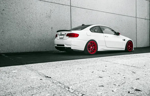 White, BMW, BMW, white, wheels, E92