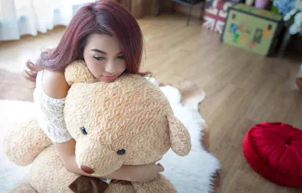Picture face, mood, hair, toy, bear
