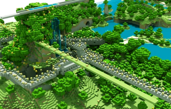 Tilt-Shift, minecraft, the love