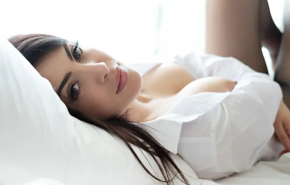 Girl, hot, sexy, eyes, smile, beautiful, figure, model