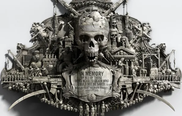 Picture memory, style, skull, War, war, memory