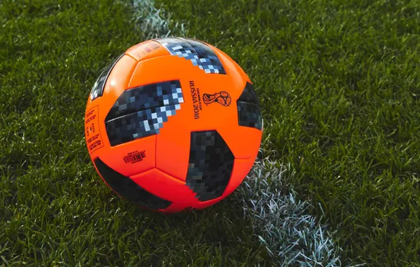 Grass, The ball, Sport, Football, Russia, Adidas, Lawn, FIFA