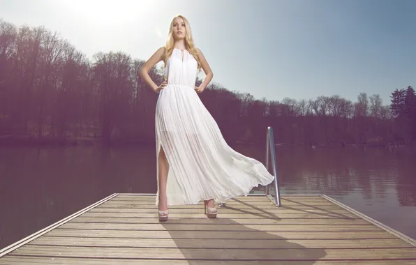 Pose, dress, blonde