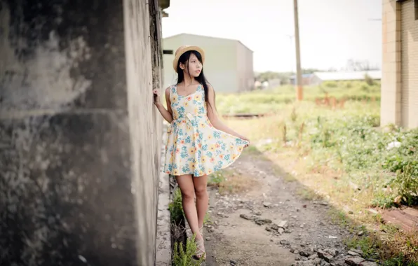 Picture summer, girl, Asian