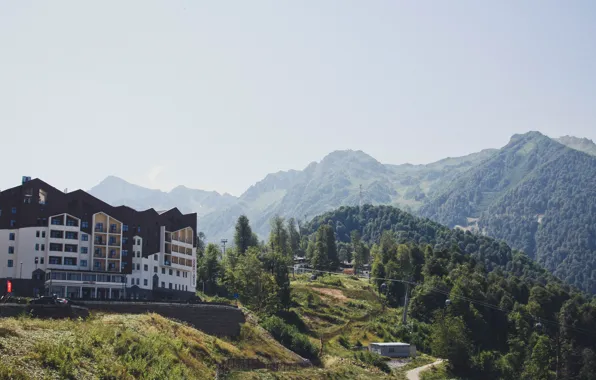 Mountains, stay, Sochi, sochi, Rosa Khutor, roza khutor, Adler