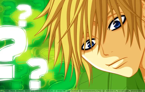 Picture manga, blonde, mobile Daisy, Kurosaki