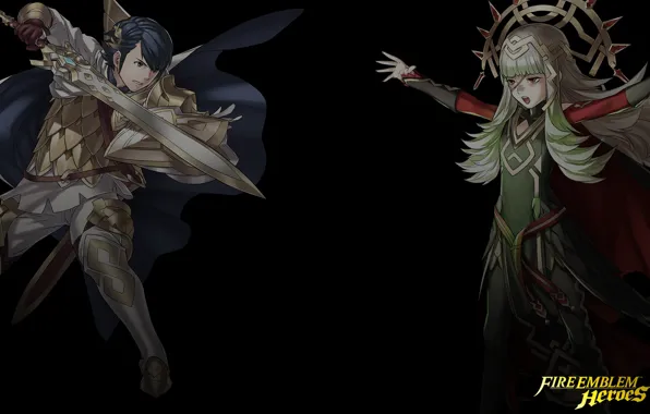 Weapons, sword, anime, art, the battle, fire emblem