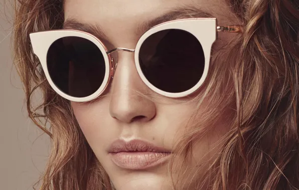 Model, glasses, Gigi Hadid, Gigi Hadid