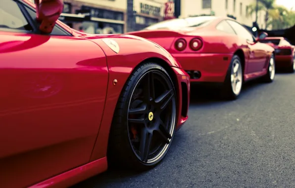 Red, Disk, Wheel, Machine, Ferrari, Sport, 550, Maranello