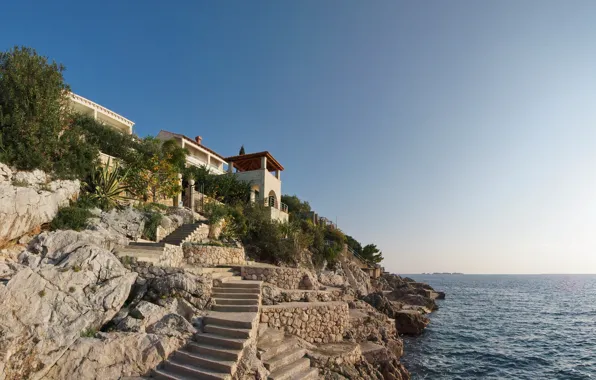 Sea, the sky, nature, shore, Croatia, Croatia, Dubrovnik, Stikovica