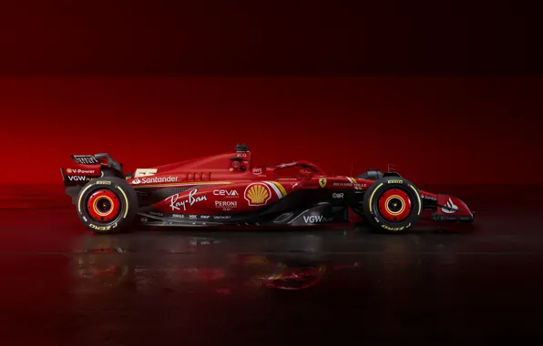 Wallpaper Ferrari, Formula One, 2024, Ferrari SF-24 for mobile and ...