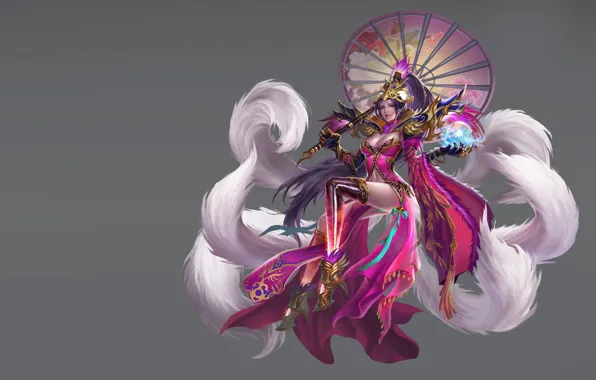 The game, umbrella, art, tail, costume design, LIU Mingxing