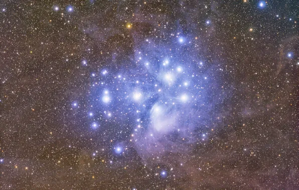 Picture The Pleiades, Star cluster, M-45
