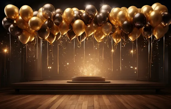 Balls, balloons, holiday, balls, Shine, salute, blue, Christmas