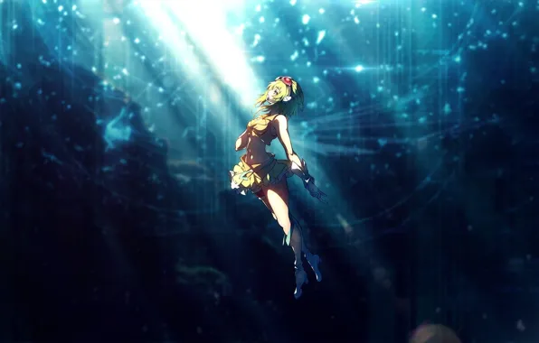 Picture kawaii, girl, sea, anime, manga, oppai, bishojo, headphone