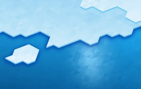 Blue, Line, Blue, Linux, Ice, Abstraction, KDE, Bright Wallpaper