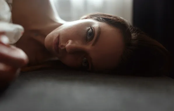 Look, girl, freckles, sponge, Aleks Five